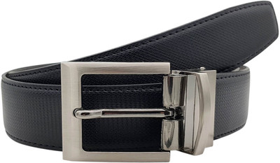 

Baluchi Men Formal Black Artificial Leather Reversible Belt