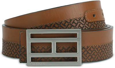 

Tommy Hilfiger Men Tan, Black Genuine Leather Reversible Belt