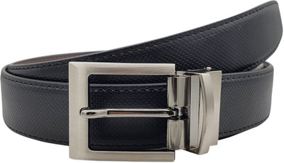 

Baluchi Men Formal Black Artificial Leather Reversible Belt