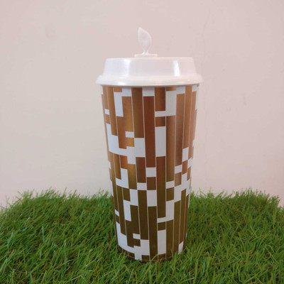 

Stallion Barware Sipper Cup with coffee & sipper lids | Printed Coffee sipper cum Gym sipper - 500 ml, Food safe, BPA free and recyclable. (Golden Puzzle) 500 ml Shaker(Pack of 1, Multicolor)