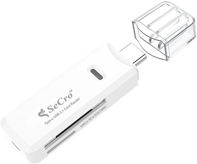 

secro Type-C USB 3.1 Super Speed Multi Function Card Reader Card Reader(White)
