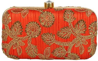 

TOOBA HANDICRAFT Casual Red Clutch