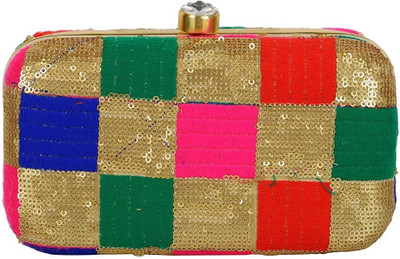 

TOOBA HANDICRAFT Casual Multicolor Clutch