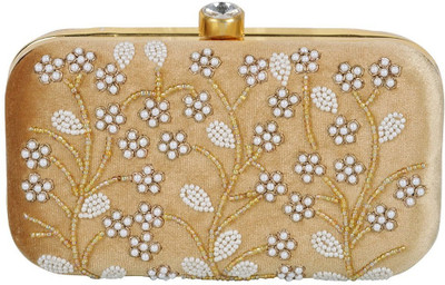 

TOOBA HANDICRAFT Casual Gold Clutch