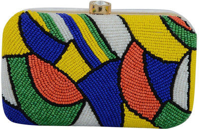 

TOOBA HANDICRAFT Casual White Clutch