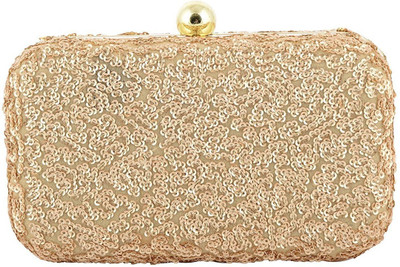 

TOOBA HANDICRAFT Casual Gold Clutch