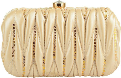 

TOOBA HANDICRAFT Casual Gold Clutch