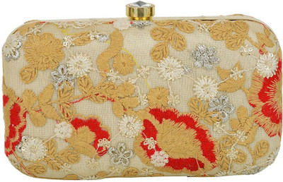 

TOOBA HANDICRAFT Casual Gold Clutch