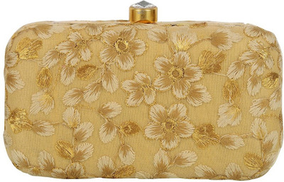 

TOOBA HANDICRAFT Casual Gold Clutch
