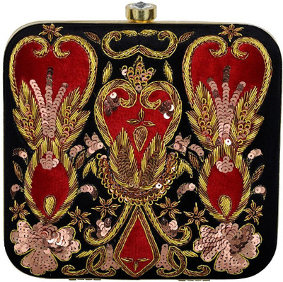 

TOOBA HANDICRAFT Casual Multicolor Clutch