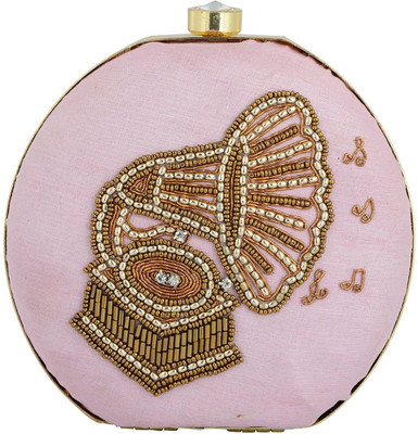 

TOOBA HANDICRAFT Casual Pink Clutch