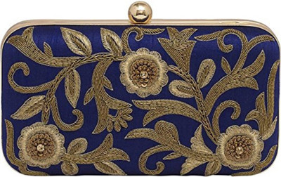 

TOOBA HANDICRAFT Casual Blue Clutch