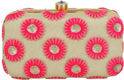 

TOOBA HANDICRAFT Casual Pink Clutch