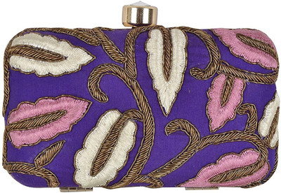 

TOOBA HANDICRAFT Casual Blue Clutch