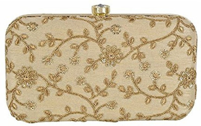 

TOOBA HANDICRAFT Casual Gold Clutch