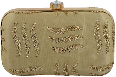 

TOOBA HANDICRAFT Casual Gold Clutch