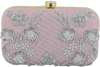 

TOOBA HANDICRAFT Casual Pink Clutch