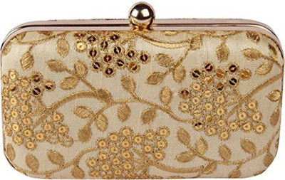 

TOOBA HANDICRAFT Casual Beige Clutch