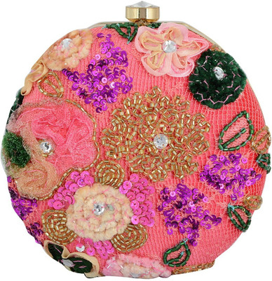 

TOOBA HANDICRAFT Casual Pink Clutch