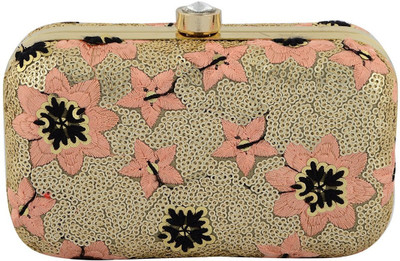 

TOOBA HANDICRAFT Casual Gold Clutch