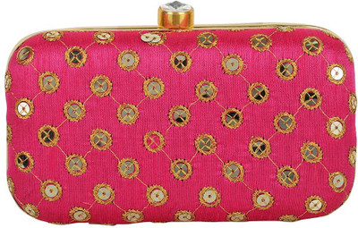 

TOOBA HANDICRAFT Casual Red Clutch