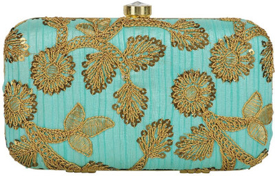 

TOOBA HANDICRAFT Casual Blue Clutch