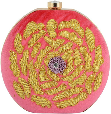 

TOOBA HANDICRAFT Casual Pink Clutch