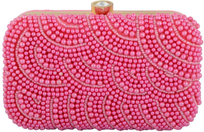

TOOBA HANDICRAFT Casual Pink Clutch