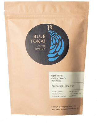 

Blue Tokai Coffee Roasters Vienna Roast (Dark Roast) Coffee Beans (Moka Pot) Roast & Ground Coffee 250 g(Chocolate Flavoured)
