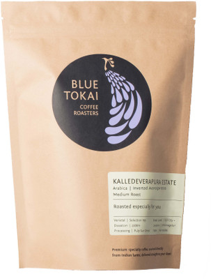 

Blue Tokai Coffee Roasters Kalledeverapura (Pulp Sun Dried) Estate (Medium Roast) Coffee Beans (Inverted Aeropress) Roast & Ground Coffee 250 g(Chocolate Flavoured)