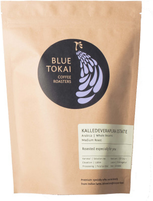 

Blue Tokai Coffee Roasters Kalledeverapura (Pulp Sun Dried) Estate (Medium Roast) Coffee Beans (Whole Beans) Roast & Ground Coffee 250 g(Chocolate Flavoured)