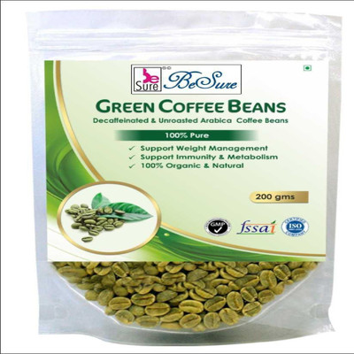 

Besure Organic Green Coffee Beans For Weight Loss Roast & Ground Coffee(200 g, Green Coffee Flavoured)