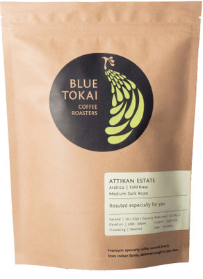

Blue Tokai Coffee Roasters Attikan Estate (Medium Dark Roast) Coffee Beans (Cold Brew) Roast & Ground Coffee 250 g(Chocolate Flavoured)