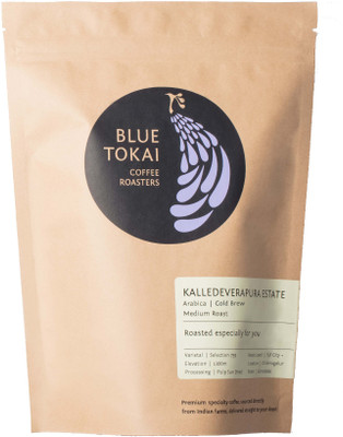 

Blue Tokai Coffee Roasters Kalledeverapura (Pulp Sun Dried) Estate (Medium Roast) Coffee Beans (Cold Brew) Roast & Ground Coffee 250 g(Chocolate Flavoured)