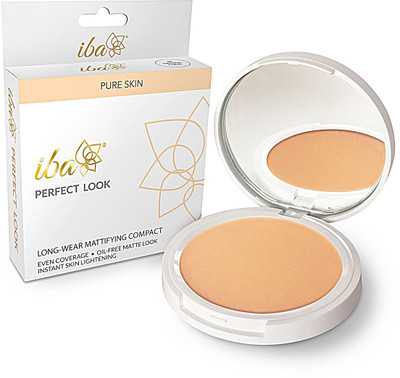 

iba halal Natural Coral SPF 15 Perfect Look Long-Wear Mattifying Pressed Powder 03 Compact(Natural Coral)