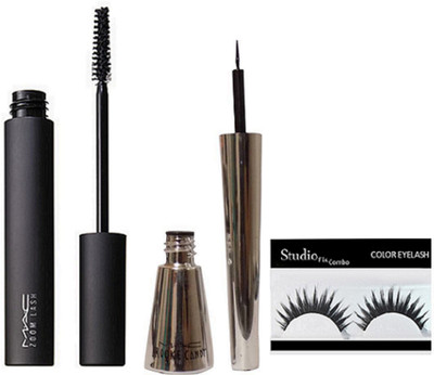 

Studio Fix Combo Eyelashes&Zoom Lash Volume Instantane Mascara, Brook Candy Eyeliner(Set of 3)