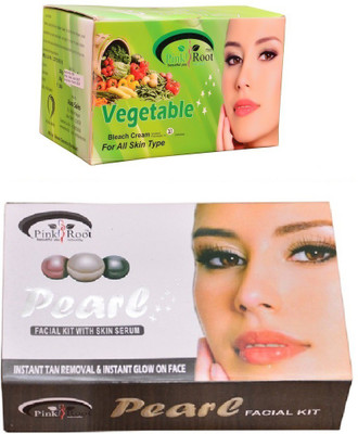 

Pink Root Vegetable Bleach 250gm and Wine & Beer Scrub 500ml(Set of 2)