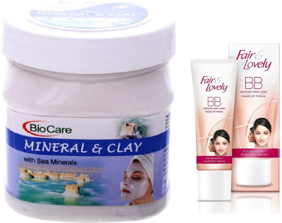 

Biocare Mineral & Clay 500ml and Fair & Lovely BB Face Cream 40g(Set of 2)