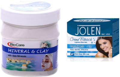 

Biocare Mineral & Clay 500ml and Jolen Oxy Bleach Crème 35g(Set of 2)