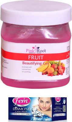 Pink Root Fruit Gel 500ml and Fem Diamond Bleach(Set of 2)