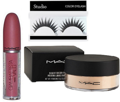 

studio Eyelashes & Giambattista Valli Matte Finish Lipgloss & Select Sheer/Loose Poudre Libre Diaphane(Set of 3)