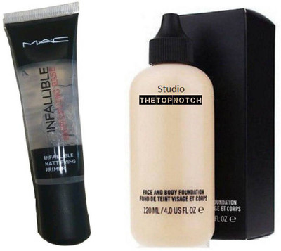 

TheTopNotch Face and Body Foundation & Mac Infallible Mattifying Face Gel Primer(Set of 2)