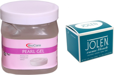 

Biocare Pearl Gel 500ml and Jolen Crème Bleach 18g(Set of 2)