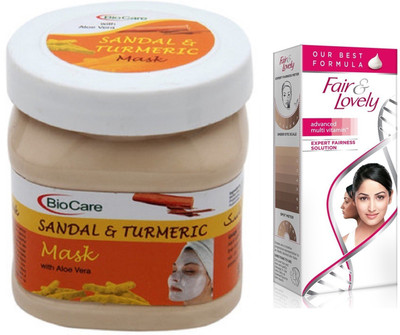 

Biocare Sandal & Turmeric Mask 500ml and Fair & Lovely Advanced Multi Vitamin Face Cream 80G(Set of 2)