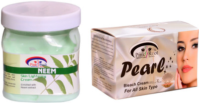 

Pink Root Pearl Bleach 250gm and Neem Cream 500ml(Set of 2)