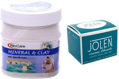 

Biocare Mineral & Clay 500ml and Jolen Crème Bleach 18g(Set of 2)