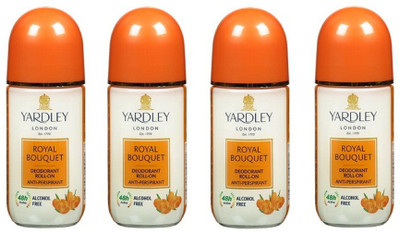 

Yardley London Yardley Londo Royal Bouquet Deodorant Roll-On Alcohol Free 50ML Each (Pack of 4) Deodorant Roll-on - For Women(200 ml, Pack of 4)