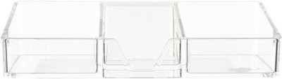 howards 3 Compartments Acrylic Smartphone Holder Stand(Clear)