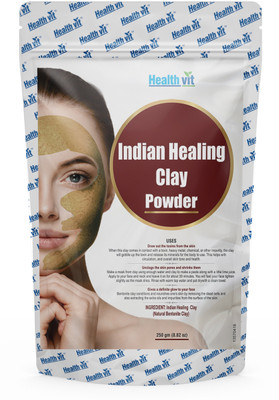 

HealthVit Indian Healing Clay Powder | For Face And Body Detox|Clay Mask Detox etc(250 g)