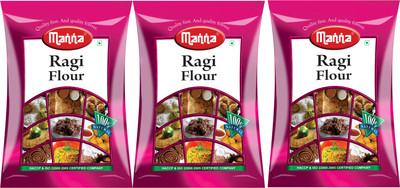 

Manna Plain Ragi Flour(500 g, Pack of 3)